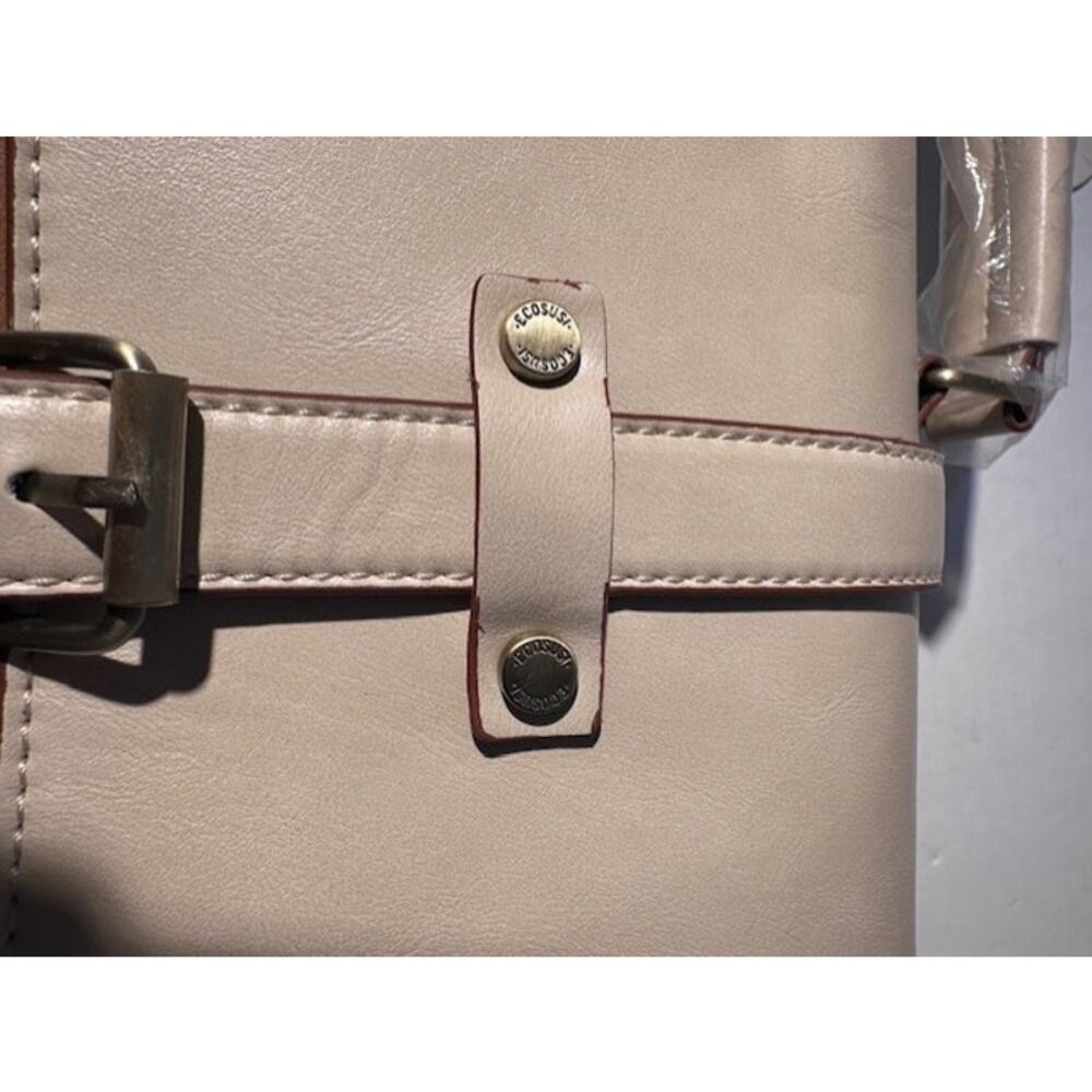 NWT Ecosusi Tri‑Color 3‑in‑1 Briefcase Convertible Shoulder Bag Backpack Work - Picture 10 of 12
